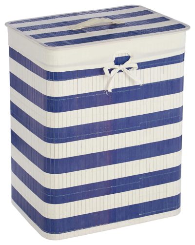 Premier Housewares Kankyo Bamboo Laundry Hamper - Nautical.